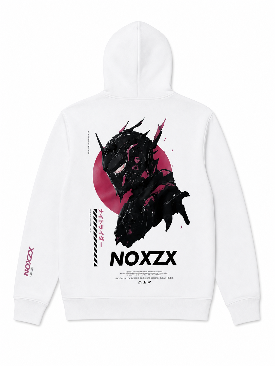 NOXZX Cyber Ronin Hoodie back