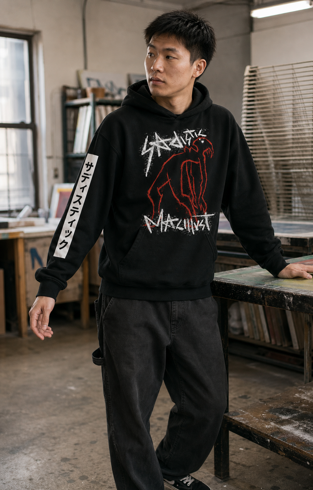 Sadistic Sleeve Hoodie sleeve detail
